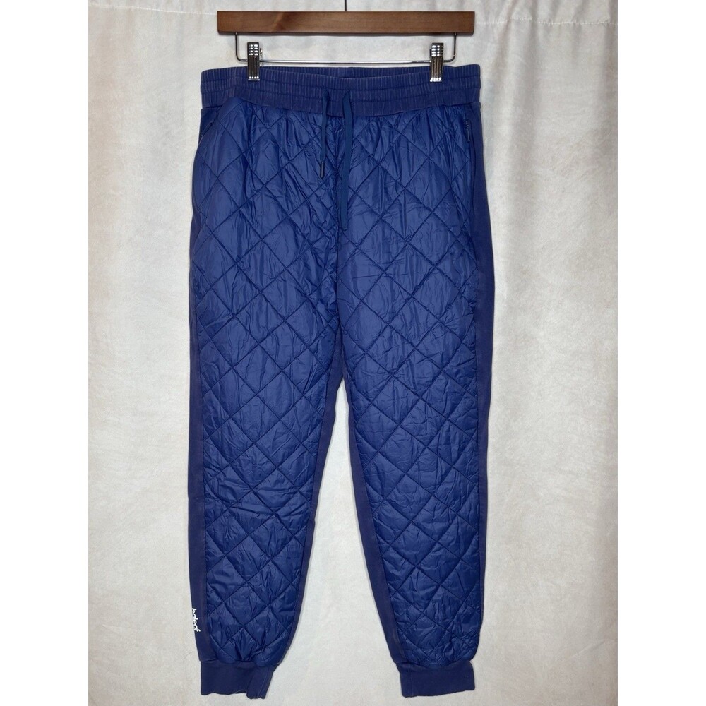 Baleaf Quilted Jogger Pants Large Blue Athletic Outdoor